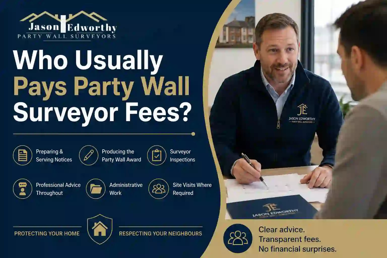 Who Usually Pays Party Wall Surveyor Fees Staines?